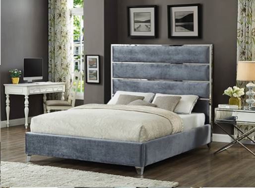 The Caterina Bed with Stainless Steel Frame & Decoration